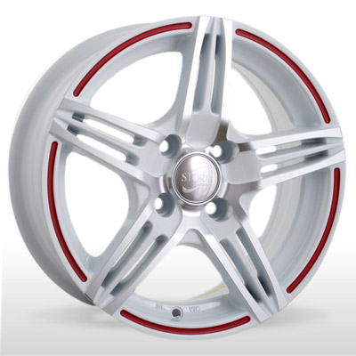Диски SM 890 WPRL (White Polished Red Line) Storm